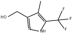 1H-Pyrazole-3-methanol, 4-methyl-5-(trifluoromethyl)- Struktur