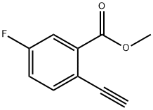 Benzoic acid, 2-ethynyl-5-fluoro-, methyl ester Struktur