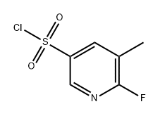 3-Pyridinesulfonyl chloride, 6-fluoro-5-methyl- Structure