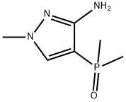 1H-Pyrazol-3-amine, 4-(dimethylphosphinyl)-1-methyl- Struktur