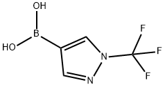 Boronic acid, B-[1-(trifluoromethyl)-1H-pyrazol-4-yl]- Struktur