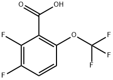 2,3-Difluoro-6-(trifluoromethoxy)benzoic acid Struktur