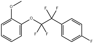 1-Methoxy-2-[1,1,2,2-tetrafluoro-2-(4-fluorophenyl)ethoxy]benzene Struktur