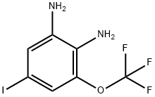 5-Iodo-3-(trifluoromethoxy)phenyl-1,2-diamine Struktur