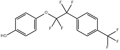 4-{1,1,2,2-Tetrafluoro-2-[4-(trifluoromethyl)phenyl]ethoxy}phenol Struktur