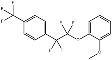 1-Methoxy-2-{1,1,2,2-tetrafluoro-2-[4-(trifluoromethyl)phenyl]ethoxy}benzene Struktur