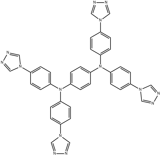 1,4-Benzenediamine, N1,N1,N4,N4-tetrakis[4-(4H-1,2,4-triazol-4-yl)phenyl]- Struktur