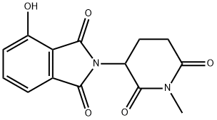 1H-Isoindole-1,3(2H)-dione, 4-hydroxy-2-(1-methyl-2,6-dioxo-3-piperidinyl)- Struktur