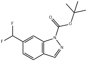 1,1-Dimethylethyl 6-(difluoromethyl)-1H-indazole-1-carboxylate Struktur