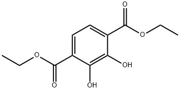 1,4-Benzenedicarboxylic acid, 2,3-dihydroxy-, 1,4-diethyl ester Struktur