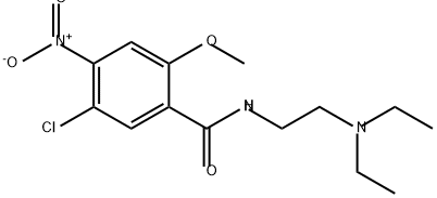 Benzamide, 5-chloro-N-[2-(diethylamino)ethyl]-2-methoxy-4-nitro- Struktur