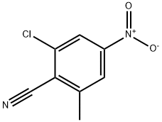 Benzonitrile, 2-chloro-6-methyl-4-nitro- Struktur