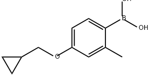 Boronic acid, B-[4-(cyclopropylmethoxy)-2-methylphenyl]- Struktur