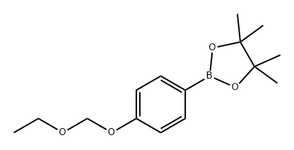 1,3,2-Dioxaborolane, 2-[4-(ethoxymethoxy)phenyl]-4,4,5,5-tetramethyl- Struktur