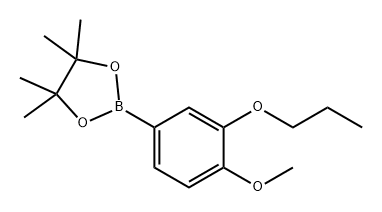 1,3,2-Dioxaborolane, 2-(4-methoxy-3-propoxyphenyl)-4,4,5,5-tetramethyl- Struktur