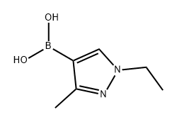 Boronic acid, B-(1-ethyl-3-methyl-1H-pyrazol-4-yl)- Struktur