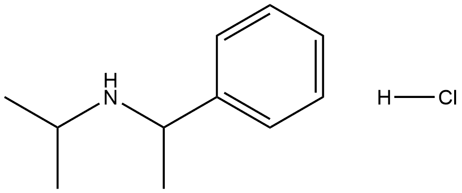 N-(1-phenylethyl)propan-2-amine hydrochloride Struktur