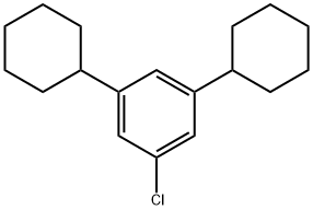 Benzene, 1-chloro-3,5-dicyclohexyl- Struktur