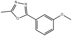 2-(3-Methoxyphenyl)-5-methyl-1,3,4-oxadiazole Struktur