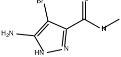 1H-Pyrazole-3-carboxamide, 5-amino-4-bromo-N-methyl- Struktur