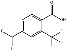 4-(Difluoromethyl)-2-(trifluoromethyl)benzoic acid Struktur