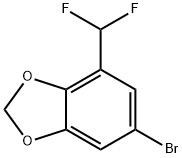 6-Bromo-4-(difluoromethyl)-1,3-benzodioxole Struktur