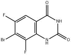 2,4(1H,3H)-Quinazolinedione, 7-bromo-6,8-difluoro- Struktur