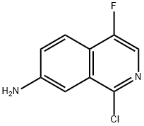 7-Isoquinolinamine, 1-chloro-4-fluoro- Struktur