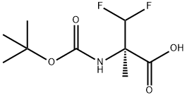 N-[(1,1-Dimethylethoxy)carbonyl]-3,3-difluoro-2-methylalanine Struktur