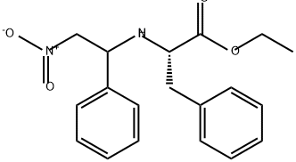 L-Phenylalanine, N-(2-nitro-1-phenylethyl)-, ethyl ester Struktur