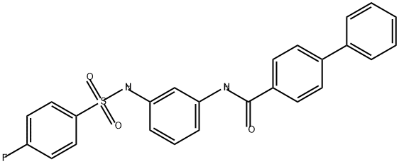 [1,1'-Biphenyl]-4-carboxamide, N-[3-[[(4-fluorophenyl)sulfonyl]amino]phenyl]- Struktur