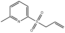 Pyridine, 2-methyl-6-(2-propen-1-ylsulfonyl)- Struktur