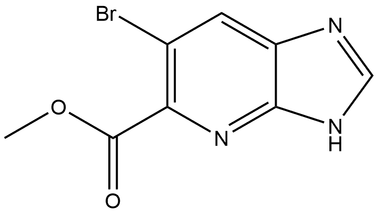 Methyl 6-bromo-3H-imidazo[4,5-b]pyridine-5-carboxylate Struktur