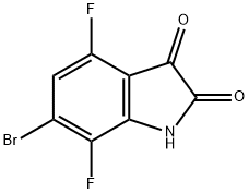 1H-Indole-2,3-dione, 6-bromo-4,7-difluoro- Struktur