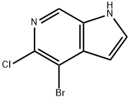 1H-Pyrrolo[2,3-c]pyridine, 4-bromo-5-chloro- Struktur