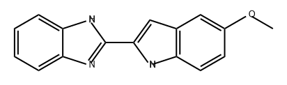 1H-Benzimidazole, 2-(5-methoxy-1H-indol-2-yl)- Struktur