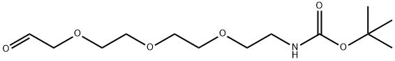 5,8,11-Trioxa-2-azatridecanoic acid, 13-oxo-, 1,1-dimethylethyl ester Struktur