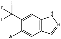 1H-Indazole, 5-bromo-6-(trifluoromethyl)- Struktur