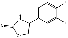 2-Oxazolidinone, 4-(3,4-difluorophenyl)- Struktur