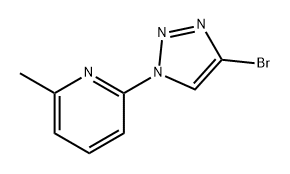 Pyridine, 2-(4-bromo-1H-1,2,3-triazol-1-yl)-6-methyl- Struktur