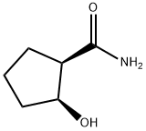 Cyclopentanecarboxamide, 2-hydroxy-, (1R,2S)- Struktur