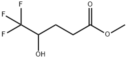 Pentanoic acid, 5,5,5-trifluoro-4-hydroxy-, methyl ester Struktur