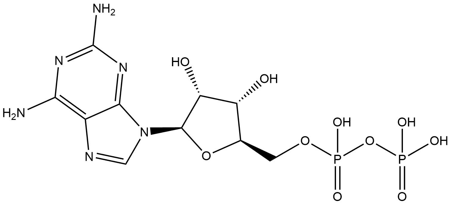 Adenosine 5'-(trihydrogen diphosphate), 2-amino- (9CI) Struktur