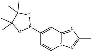 [1,2,4]Triazolo[1,5-a]pyridine, 2-methyl-7-(4,4,5,5-tetramethyl-1,3,2-dioxaborolan-2-yl)- Struktur