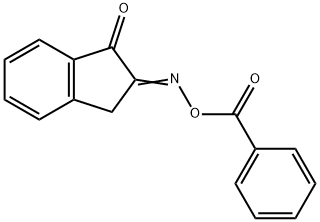 1H-Indene-1,2(3H)-dione, 2-(O-benzoyloxime) Struktur