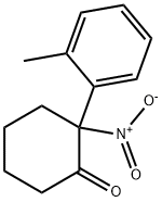 Cyclohexanone, 2-(2-methylphenyl)-2-nitro- Struktur