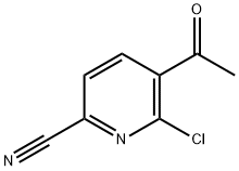 2-Pyridinecarbonitrile, 5-acetyl-6-chloro- Struktur