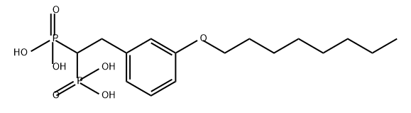 Phosphonic acid, P,P'-[2-[3-(octyloxy)phenyl]ethylidene]bis- Struktur