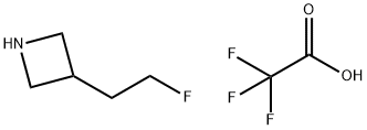 Azetidine, 3-(2-fluoroethyl)-, 2,2,2-trifluoroacetate (1:1) Struktur