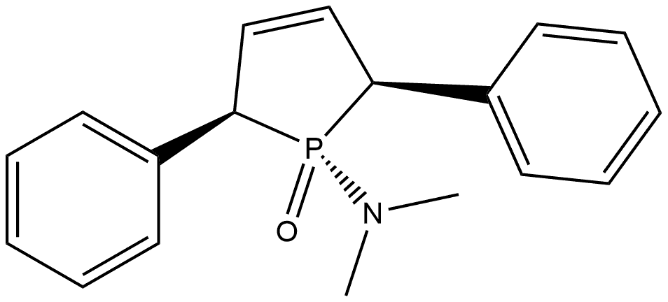 1H-Phosphol-1-amine, 2,5-dihydro-N,N-dimethyl-2,5-diphenyl-, 1-oxide, (1α,2β,5β)-